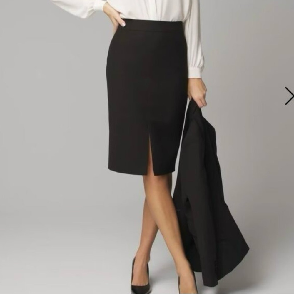 NWT White House Black Market Comfort Stretch Pencil Skirt - Black